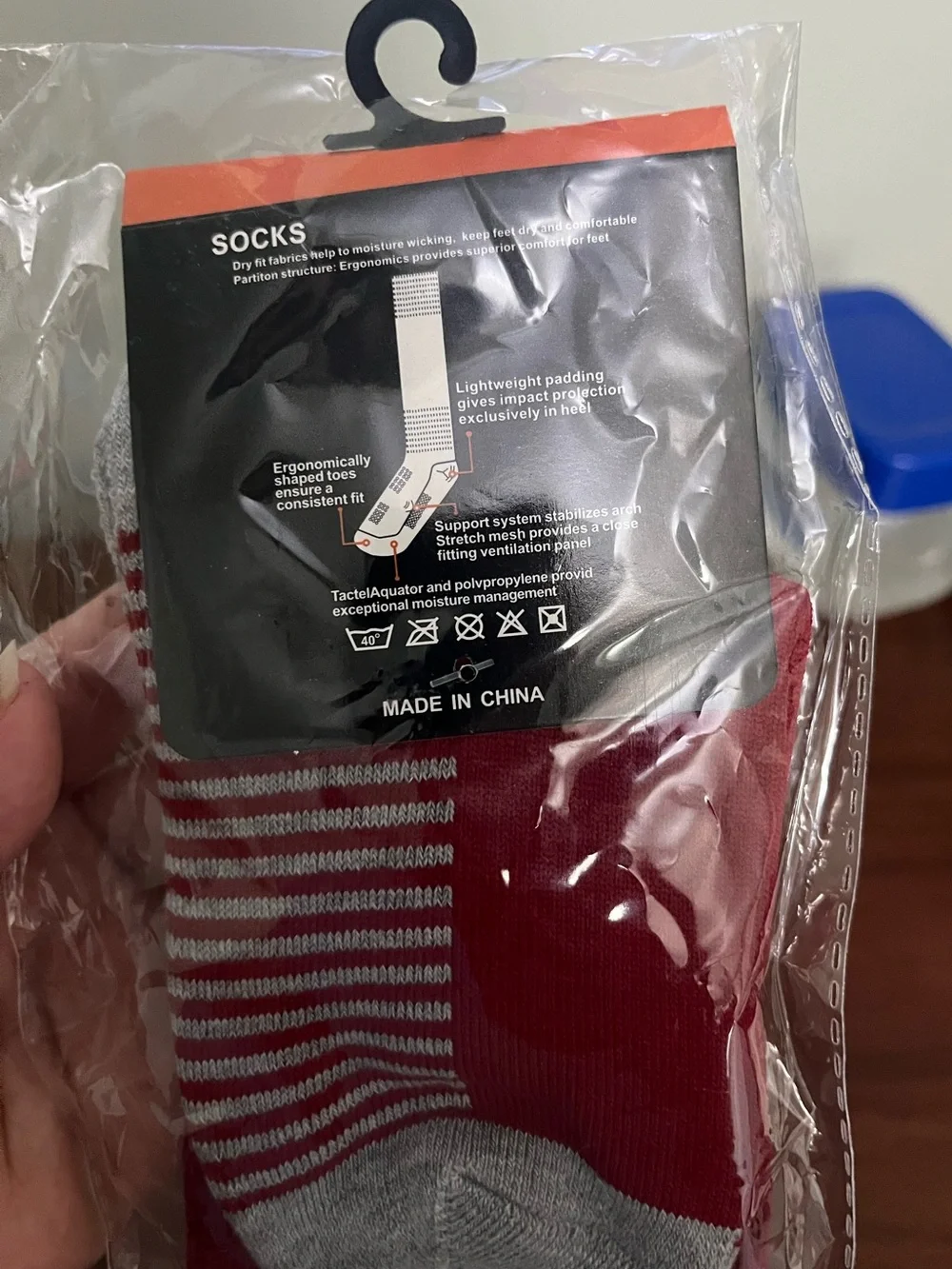 adidas Red Athletic Socks with Green Cuff portugal 🇵🇹
